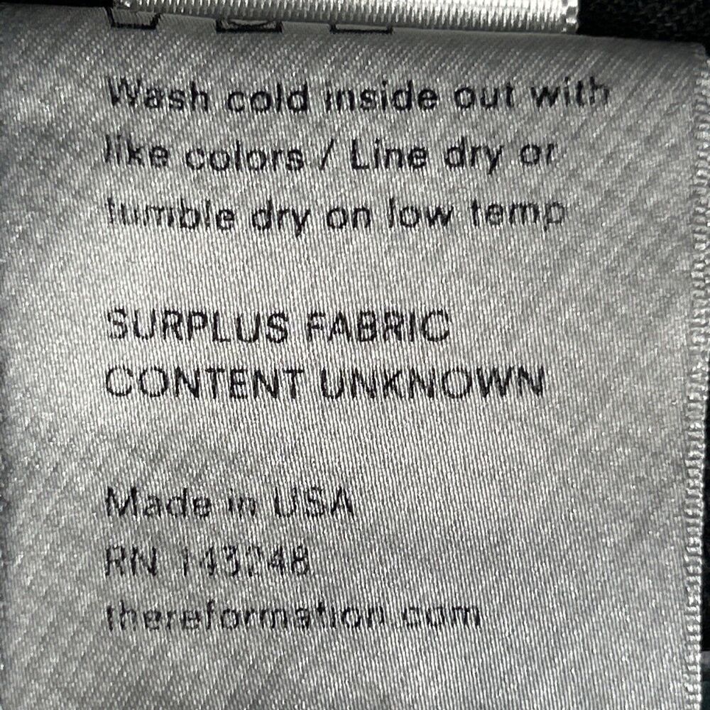 Reformation Women's Size 24 Skinny French Jean High Rise Button Fly Charcoal - Picture 8 of 9